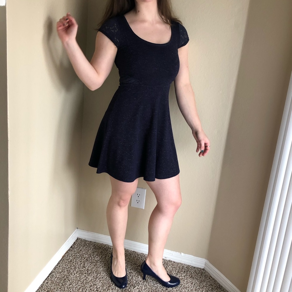 Navy Sparkle Dress